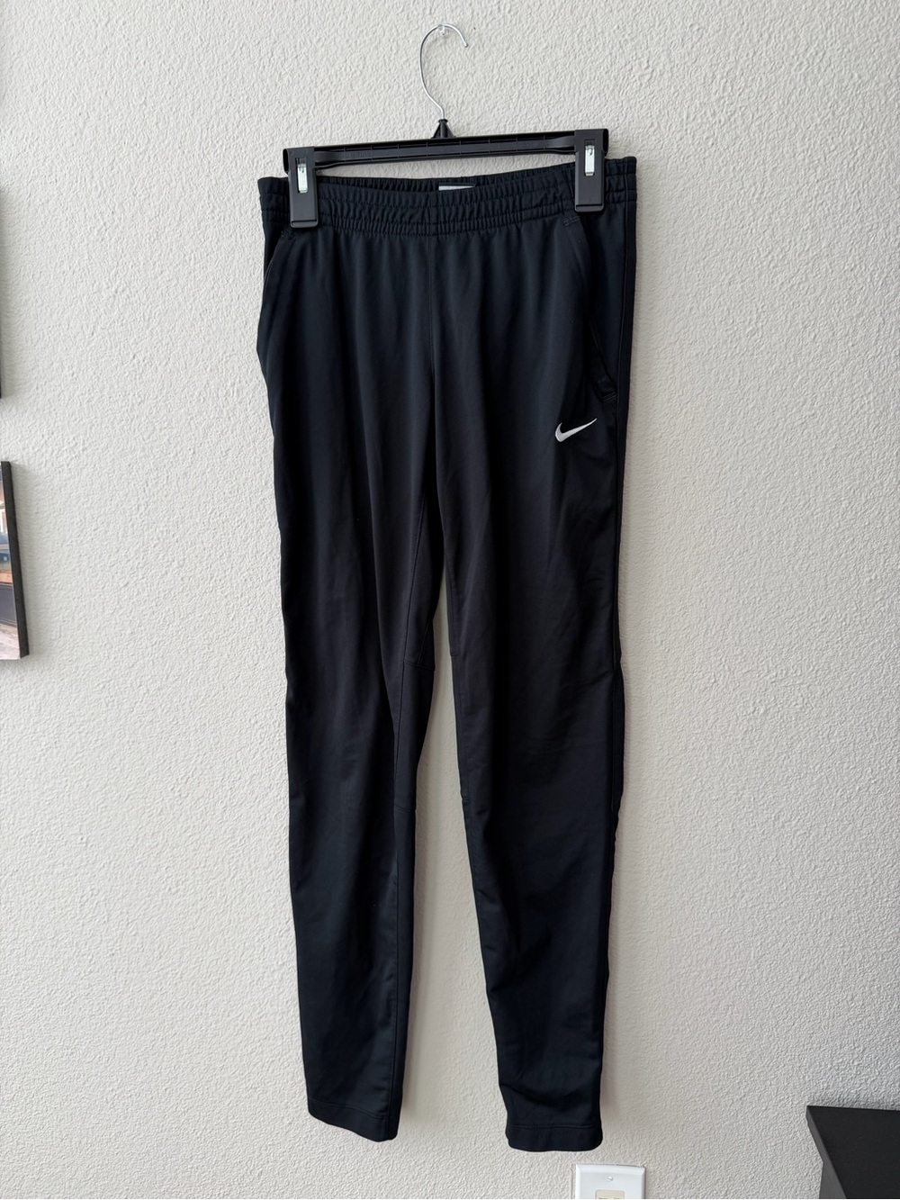 Nike Black Athletic Joggers with Swoosh
